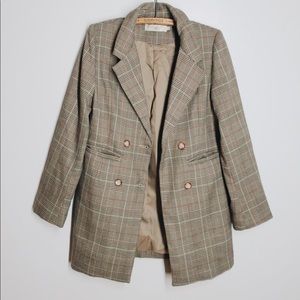 Plaid Blazer